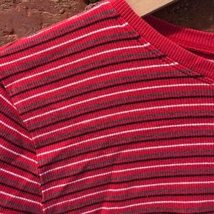 Striped 3/4 Sleeve Shirt